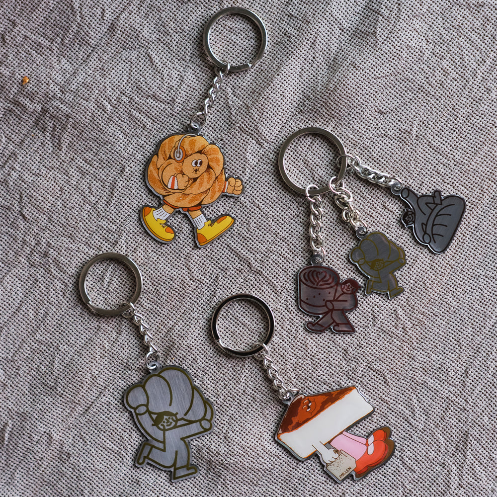 POLLEN METAL KEYCHAINS