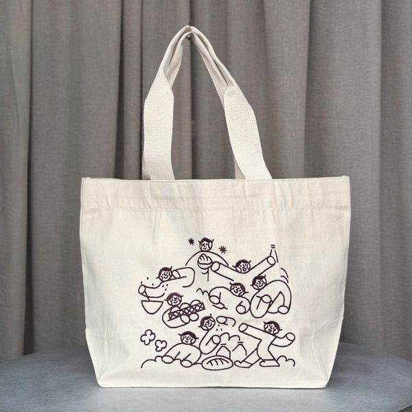 POLLEN EMBROIDERED TOTE BAG